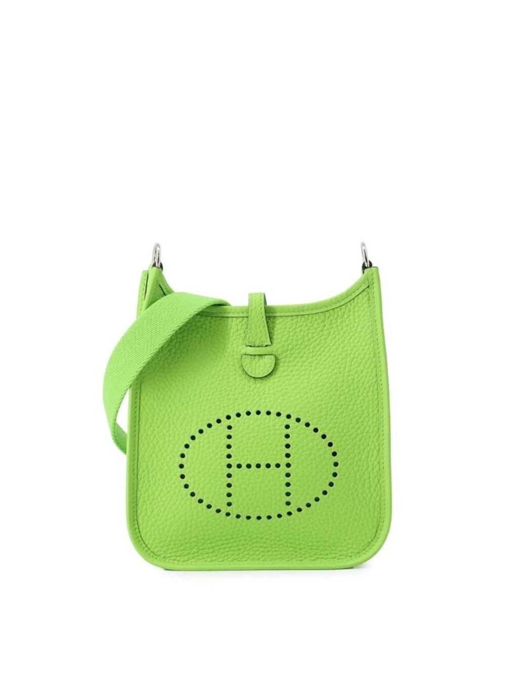 Hermes Shoulder Bag Evelyne TPM 111 Amazon Granit Silver Taurillon Clemence